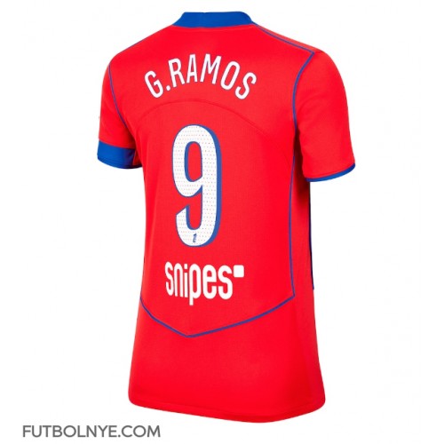 Camiseta Paris Saint-Germain Goncalo Ramos #9 Tercera Equipación para mujer 2025-26 manga corta